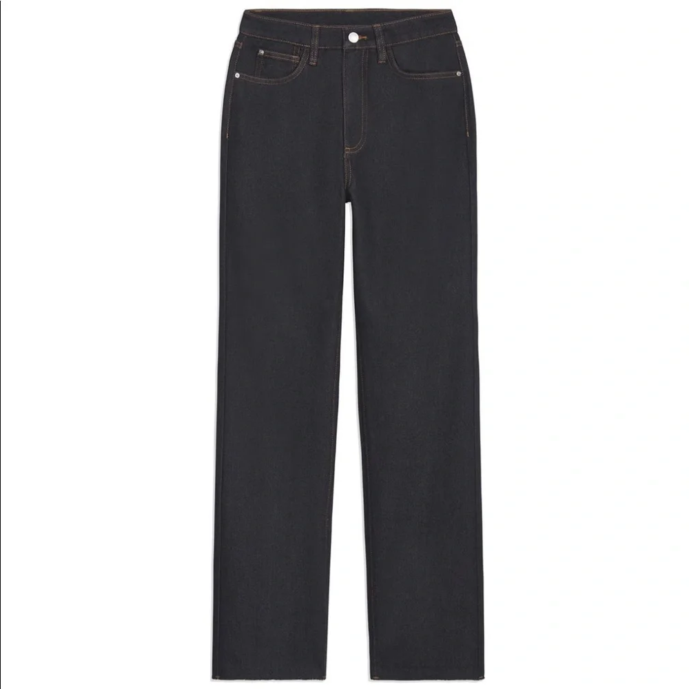 NWT WeWoreWhat High Rise Dad Jean‎ in Dani Blue & Black